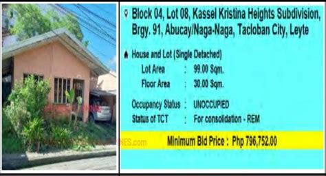 Kristina Heights Subdivision Abucay Tacloban City .